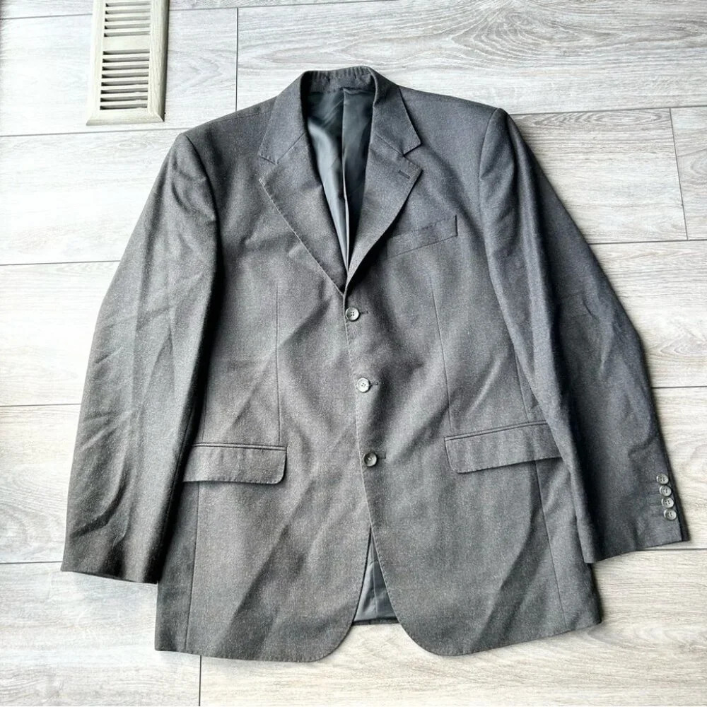 Loewe Dark Grey Wool Blend Sport Coat Blazer - Picture 3 of 16
